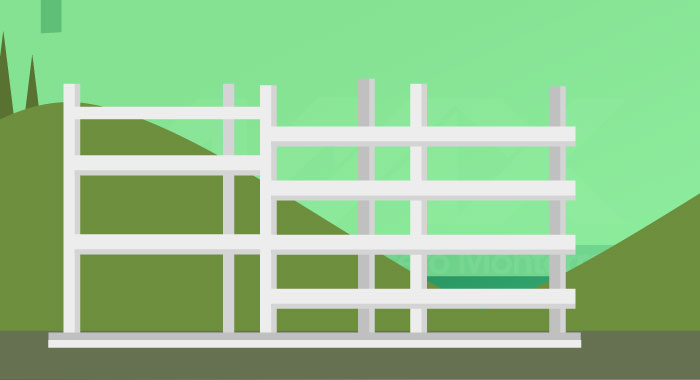 Casa en construcción durante la etapa de obra negra