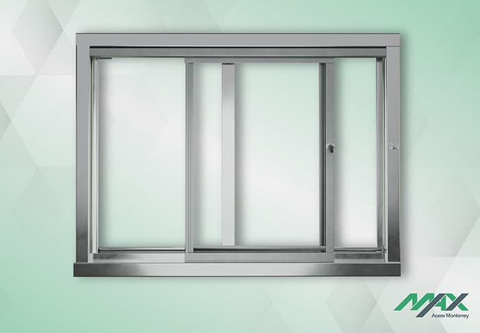 Esquema de la ventana de herrería terminada