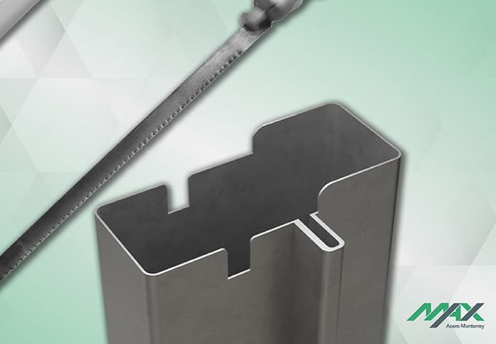 Vector del espigado realizado en el perfil 121 para la base de una ventana de herrería