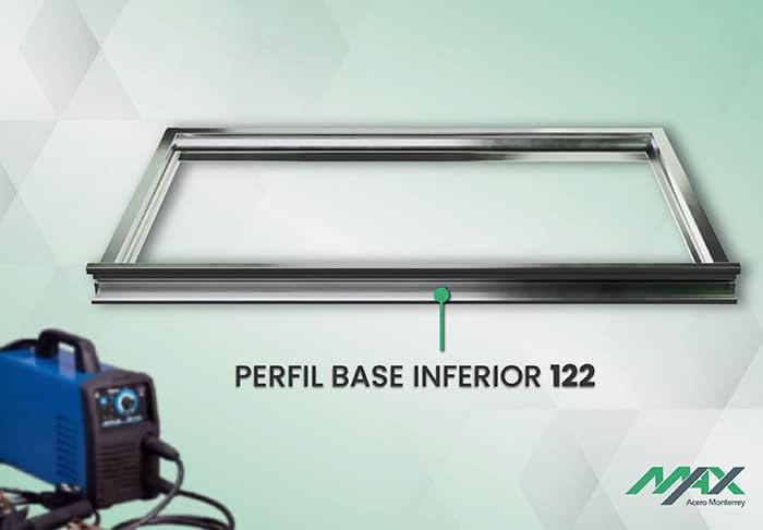 Soldadura del perfil 122 para hacer una ventana de herrería