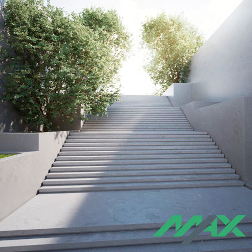 Diseño de escalera de concreto para exterior