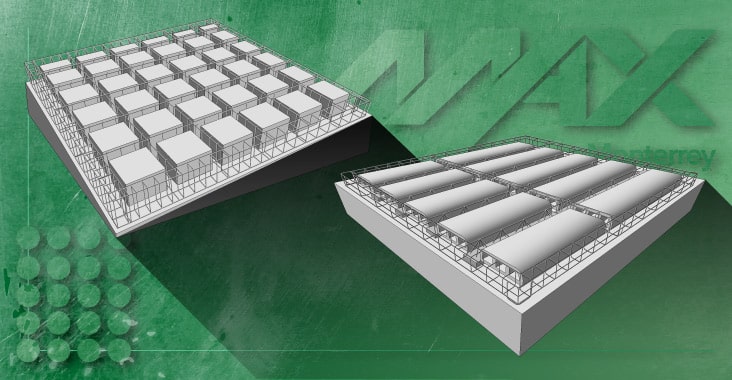 Diagrama de uno de los tipos de losas nervadas