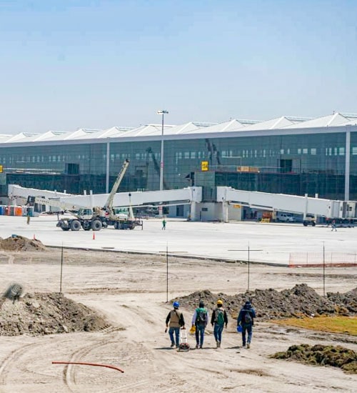 Plano general de la construcción del nuevo aeropuerto de Tulum