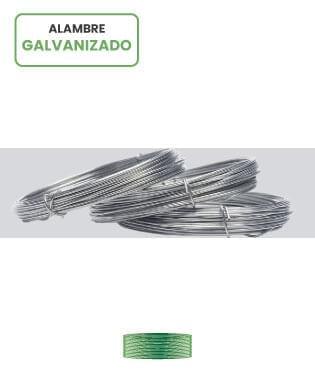 Alambre de acero galvanizado en rollo.