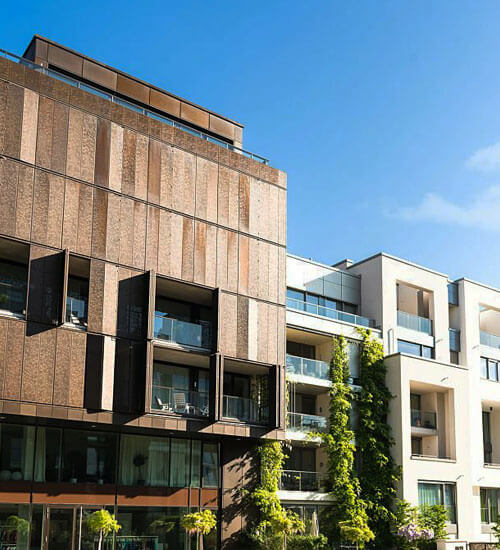 Fachada de edificio residencial en Berlín - Arquitectura Moderna