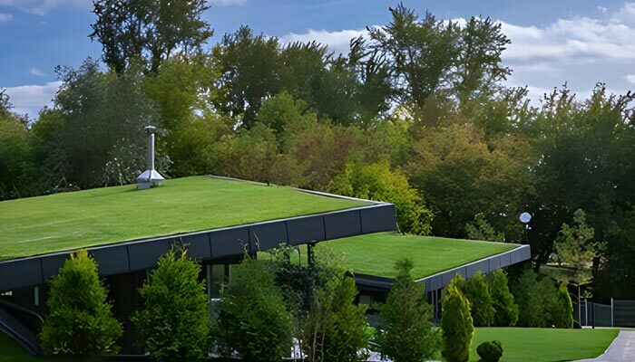 Construcción con techos ajardinados