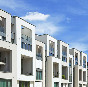 Fachada de edificio residencial en Berlín