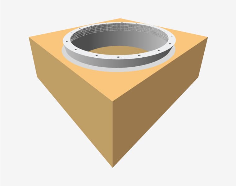 Diagrama de un pozo de cimentación