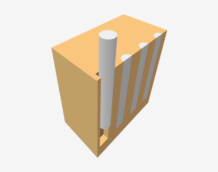 Esquema de pilotes prefabricados