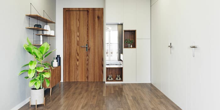 Sala decorada de forma sencilla - Casas minimalistas pequeñas