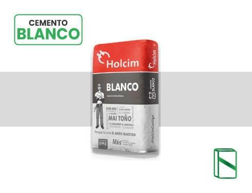Bulto de cemento Blanco sobre fondo blanco