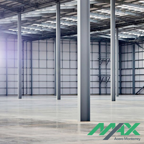 Columnas de acero, elementos estructurales resistentes para naves industriales