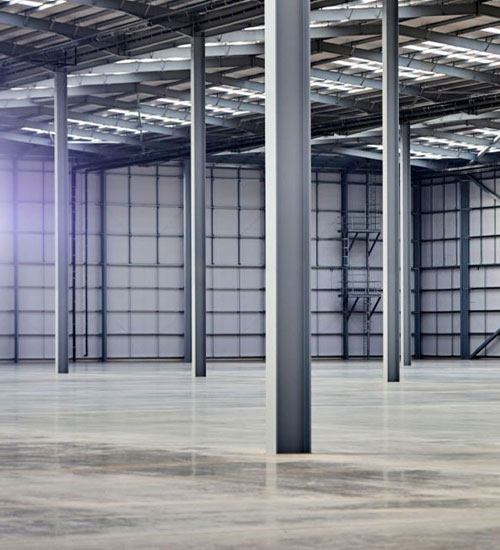 Columnas de acero, elementos estructurales resistentes para naves industriales
