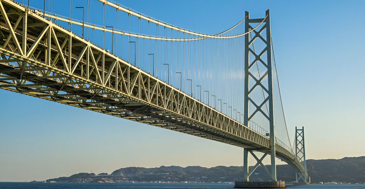 Puentes fabricados con columnas de acero diseñados para soportar gran carga estructural