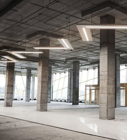 Construcción con columnas de concreto