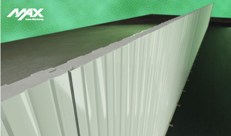 Diagrama del sistema de fijación macho hembra del panel Multymuro