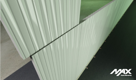 Esquema que muestra la instalación de la segunda fila horizontal de los paneles