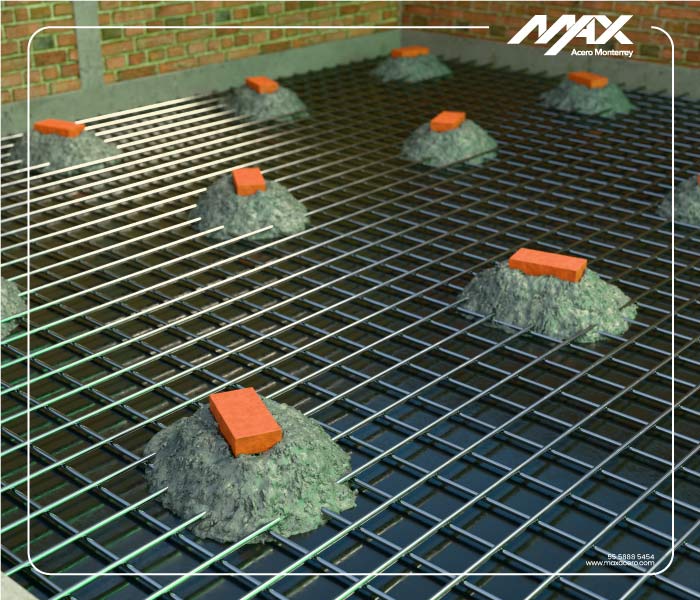 Maestras de nivelación en la construcción de un firme de concreto