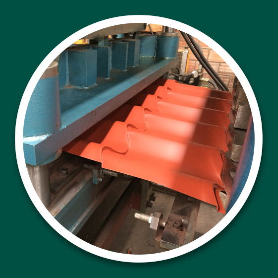 Galvateja en máquina roladora