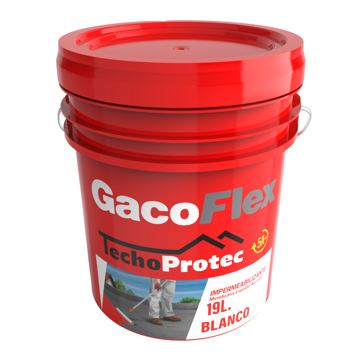 Cubeta de impermeabilizante Holcim Gacoflex blanco 5 años