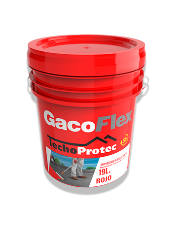 Cubeta de impermeabilizante rojo con garantía de 5 años