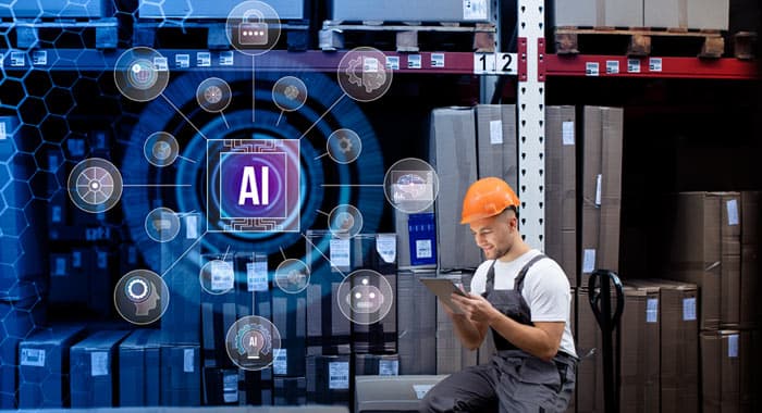 Conceptualización de trabajador empleando inteligencia artificial en el trabajo - Mantenimiento industrial