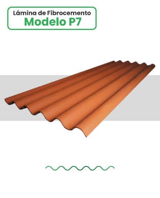 Lámina de fibrocemento Modelo P7