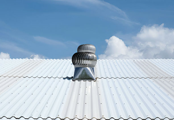 Techo de lámina O100 con extractor