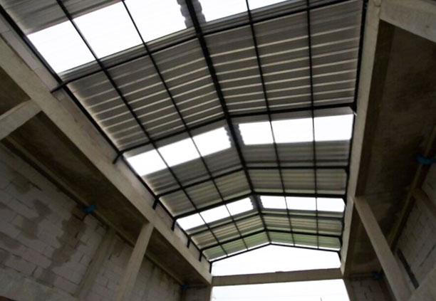 Vista interior de techo Lamina RN-100/35