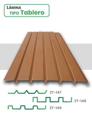 Lámina Acanalada tipo tablero