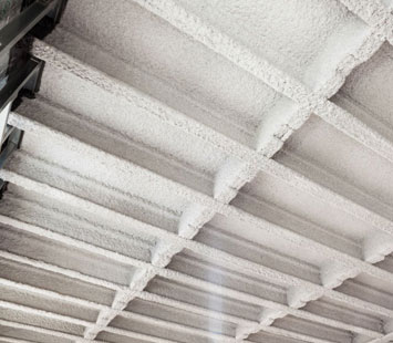 Ejemplo de losa nervada unidireccional vista desde abajo