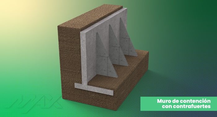Diseño de un muro de contención con contrafuertes