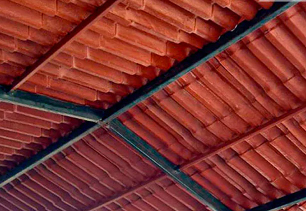 Vista interior de techo de plastiteja