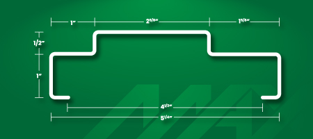 Perfil de herrería para puertas M-525