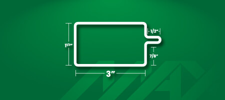 Perfil de herrerría para puertas P-300