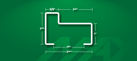 Perfil para puertas de herrería M-225