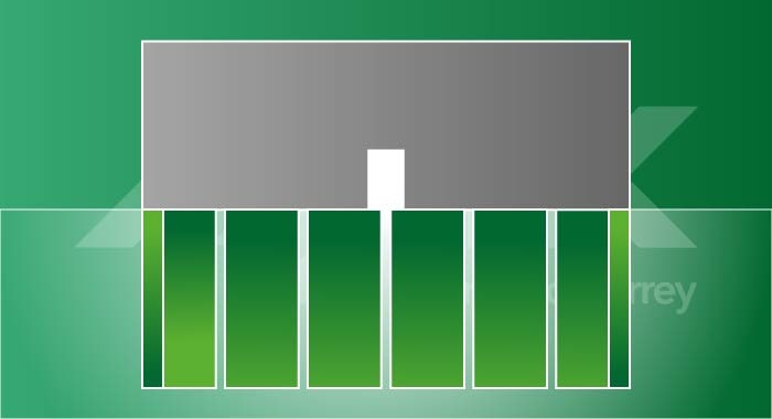 Esquema de los muros pantalla en construcción