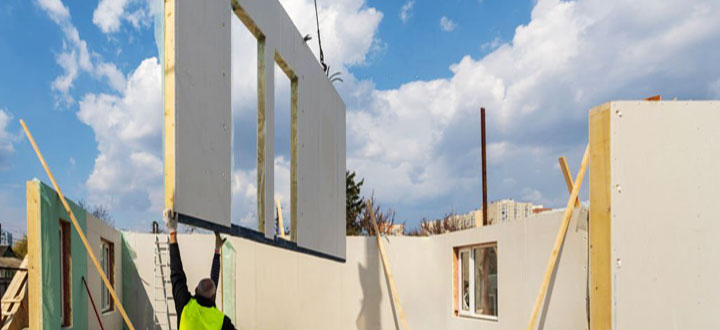 Armado de una casa prefabricada