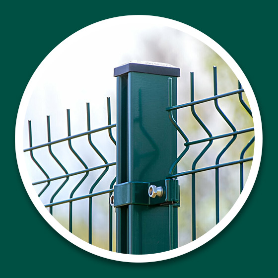 Poste para reja de acero