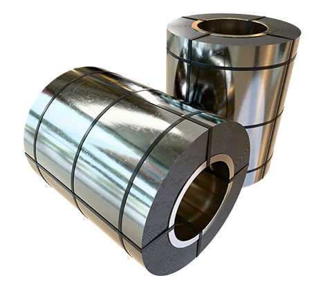 Rollo de acero con acabado galvanizado