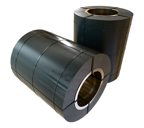 Rollo de acero negro