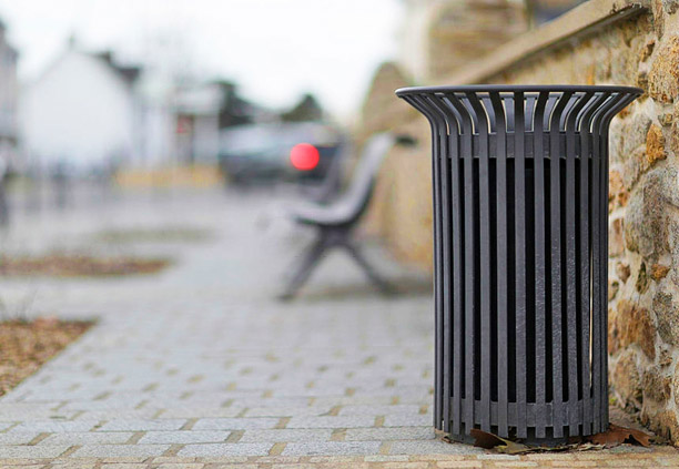 Bote de basura fabricado con soler