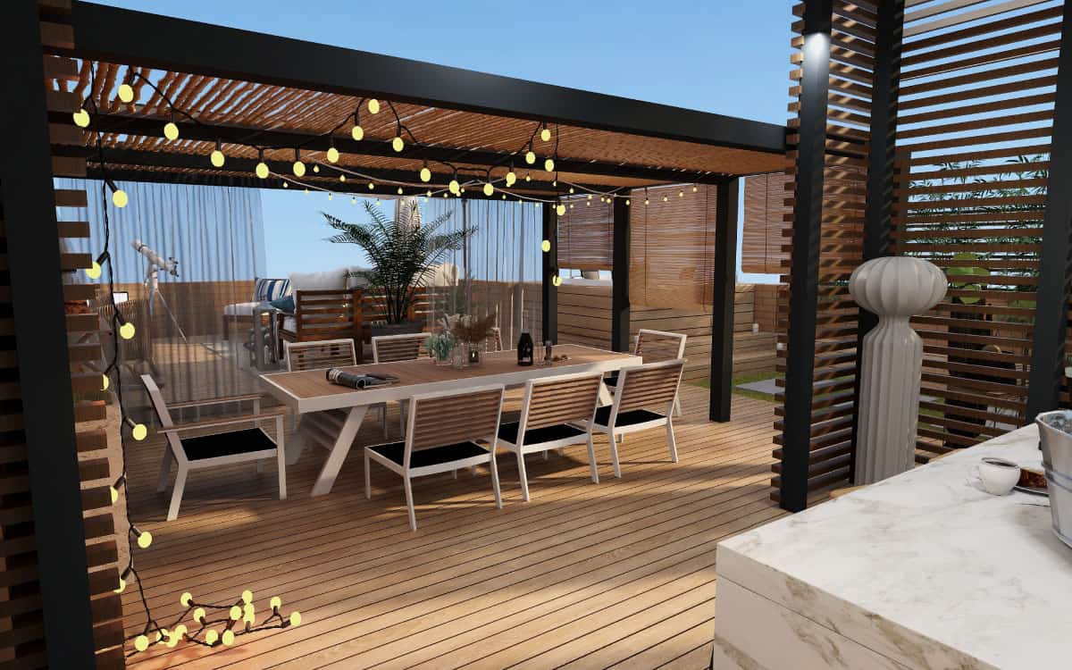 Techos para terrazas de madera, perfectos para crear espacios acogedores y funcionales al aire libre