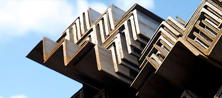 Vigas angulares apiladas