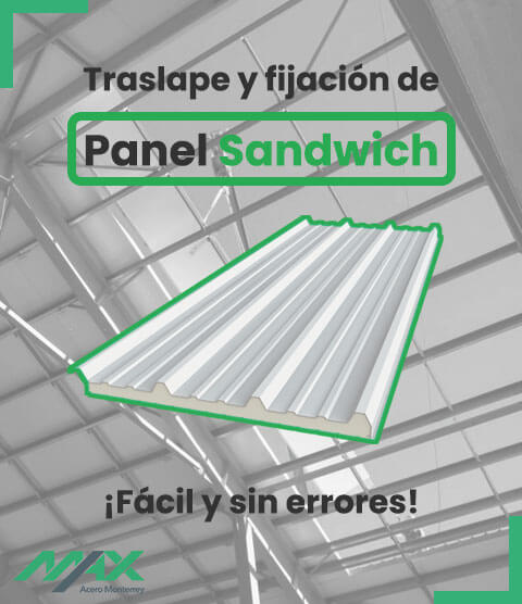 Aprende a hacer el traslape y fijación de paneles sándwich