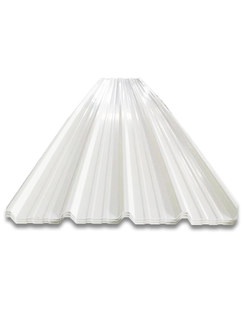 Estructura acanalada trapezoidal de la lámina unicapa